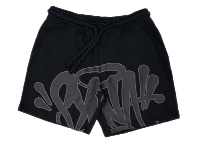 Syna Logo Twinset (T-Shirt & Shorts) - BLACK/GREY